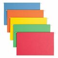 Smead Smead, COLORED HANGING FILE FOLDERS, LEGAL SIZE, 1/5-CUT TAB, ASSORTED, 25PK 64159